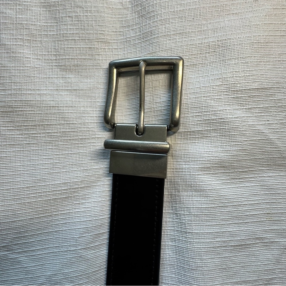 Ralph Lauren Black/Brown Reversible  Belt with Silver BuckleVintage